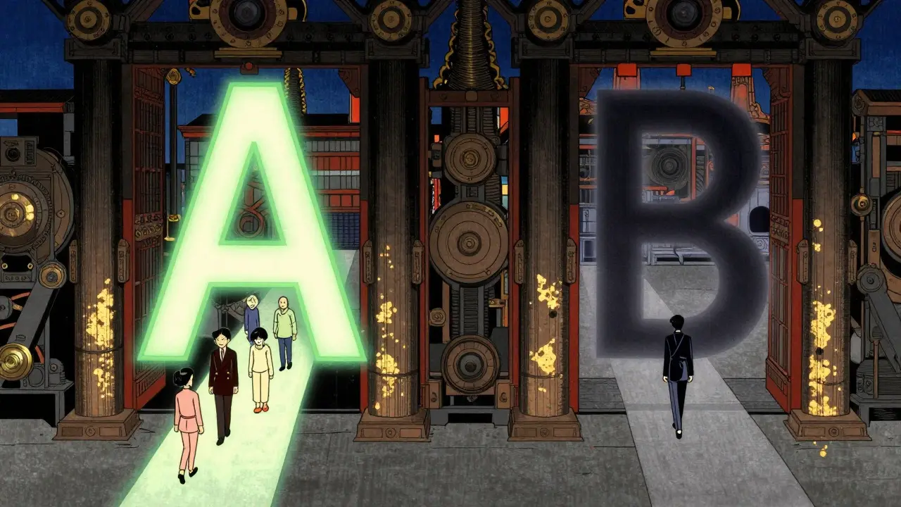 Conceptual art of drug approval gates in ukiyo-e anime style
